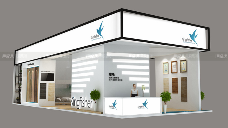 翠鸟-地面材料展台设计案例