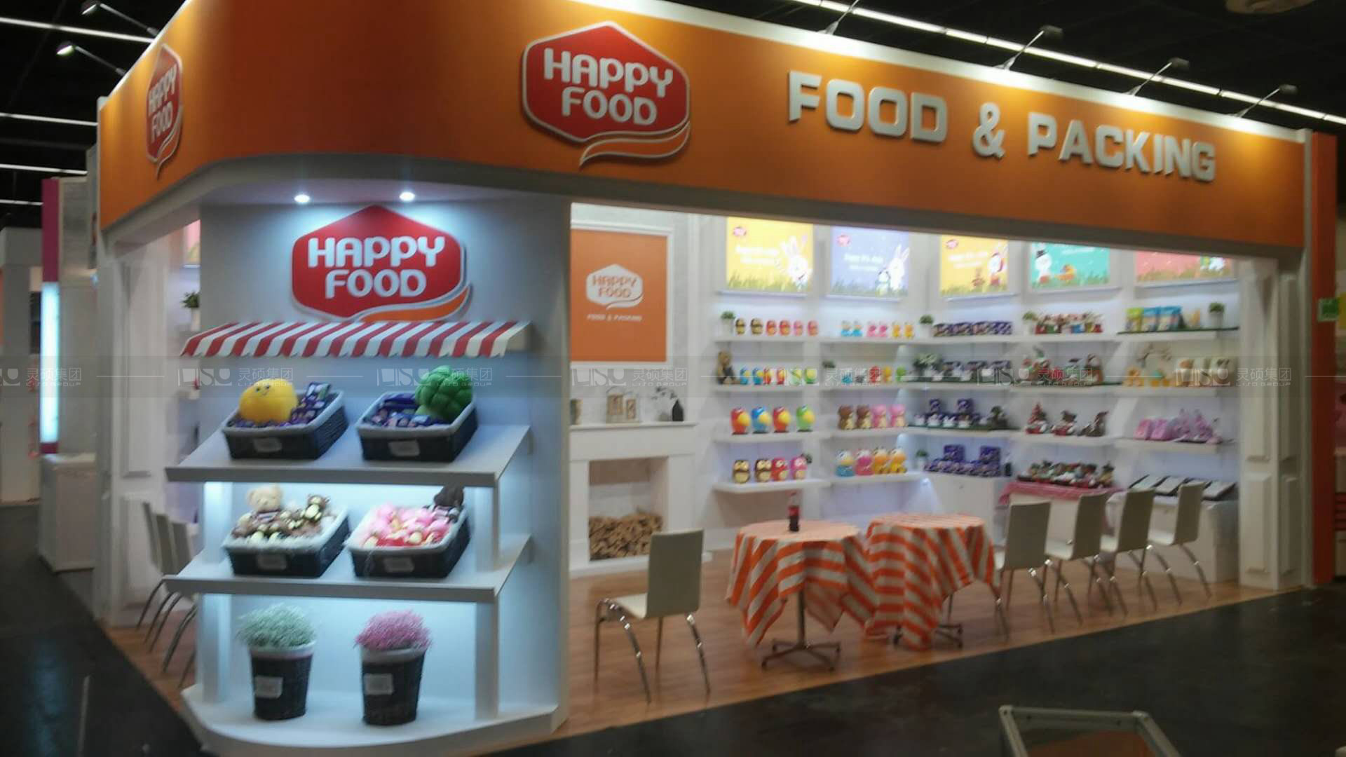 国外展台设计搭建-欢乐福