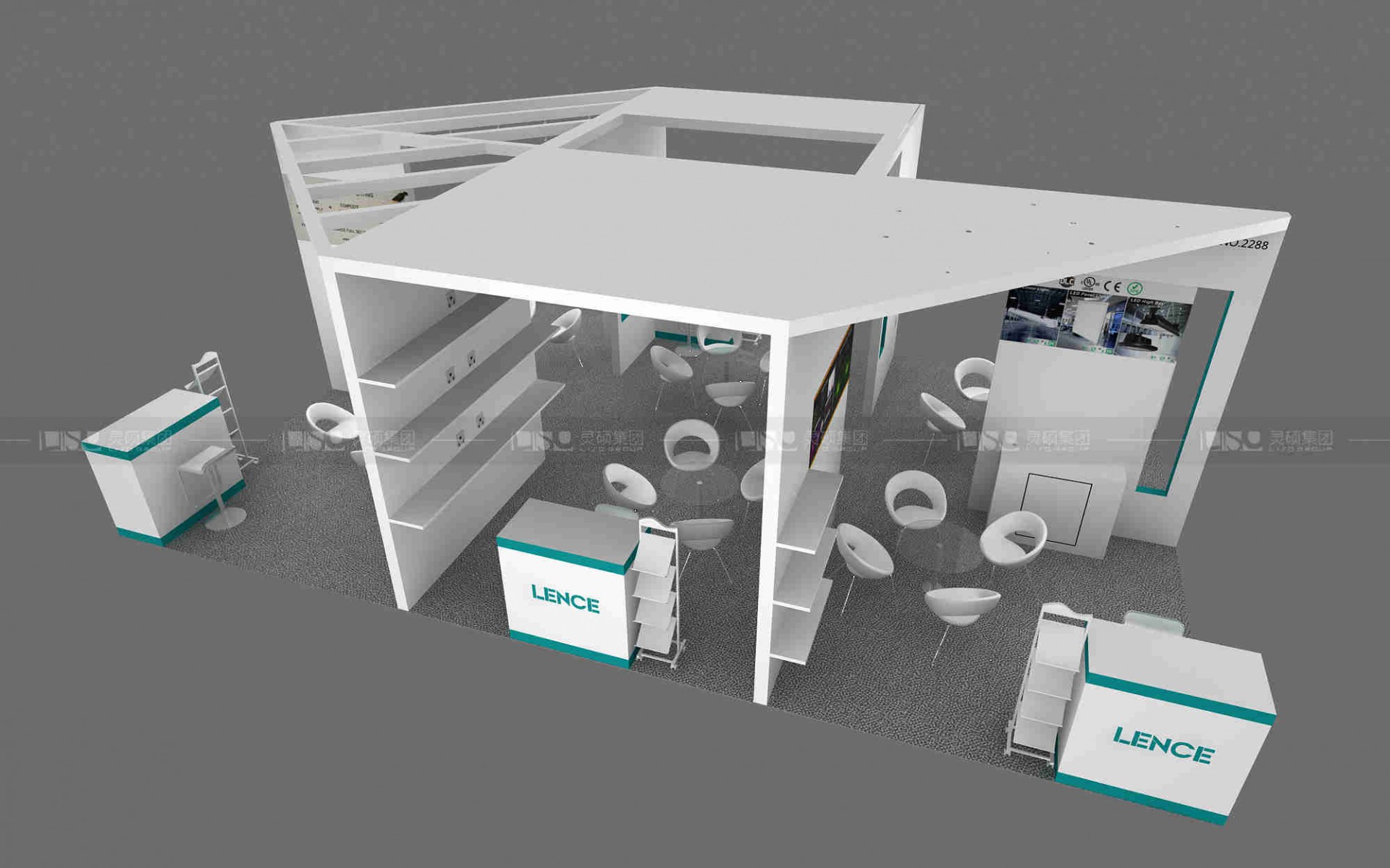 国外展台设计搭建-LENCE灯具