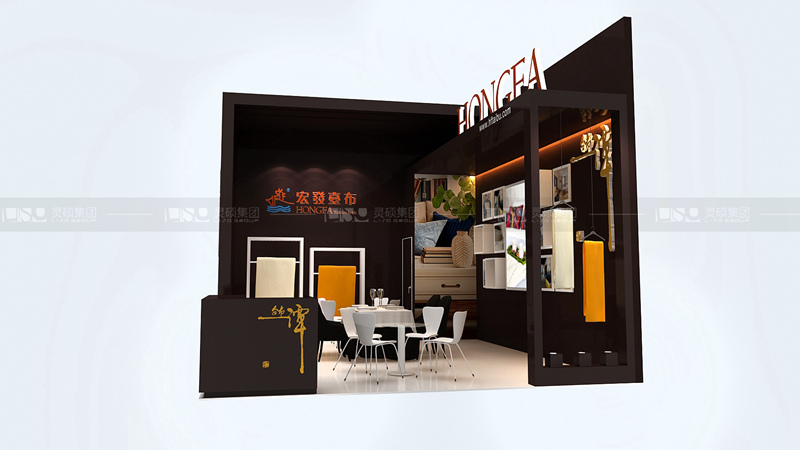 宏发-酒店用品展台设计案例