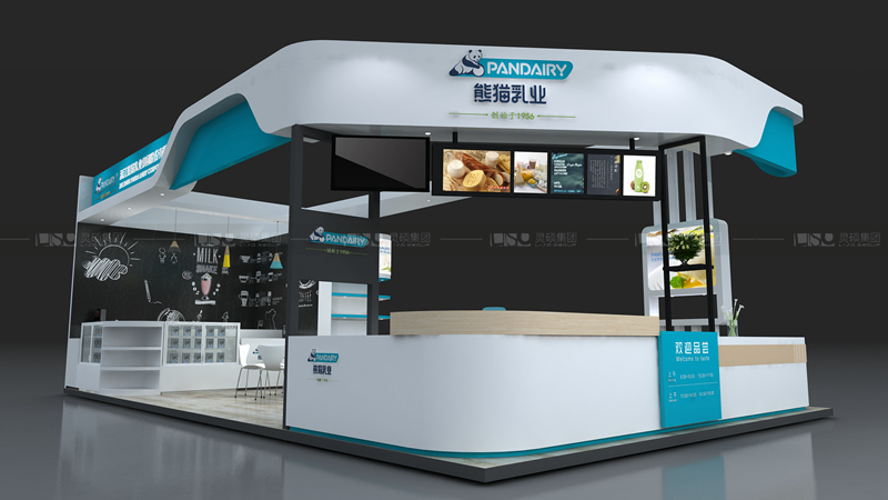熊猫-酒店用品展台设计案例
