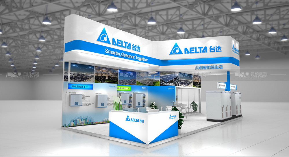 中达电通-光伏展台设计搭建案例