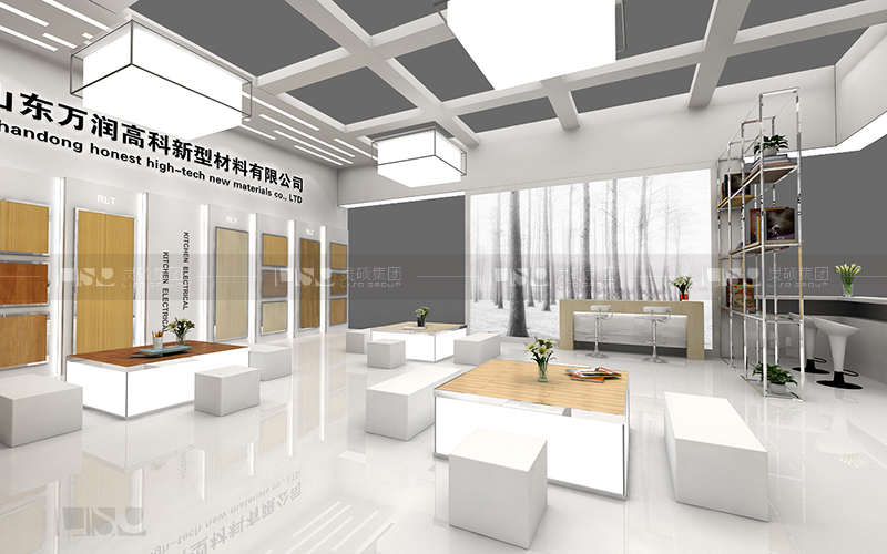 华元-地材展台设计搭建案例