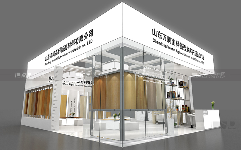 华元-地材展台设计搭建案例