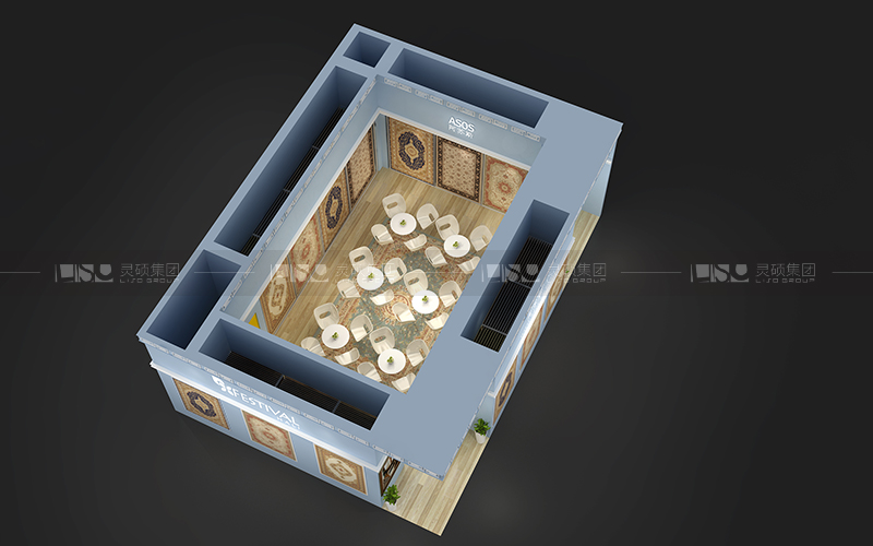 阿苏斯-地材展台设计搭建案例