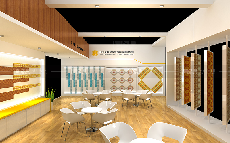 乾坤塑胶-地材展台设计案例