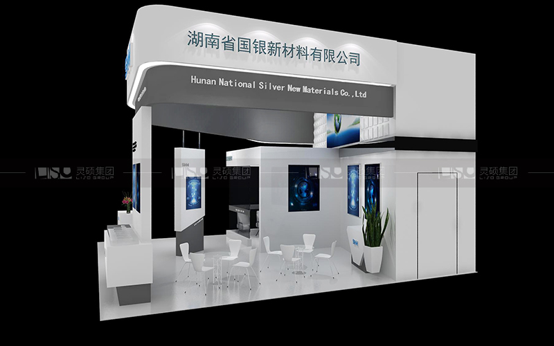 国银新材料-光伏展台设计搭建案例