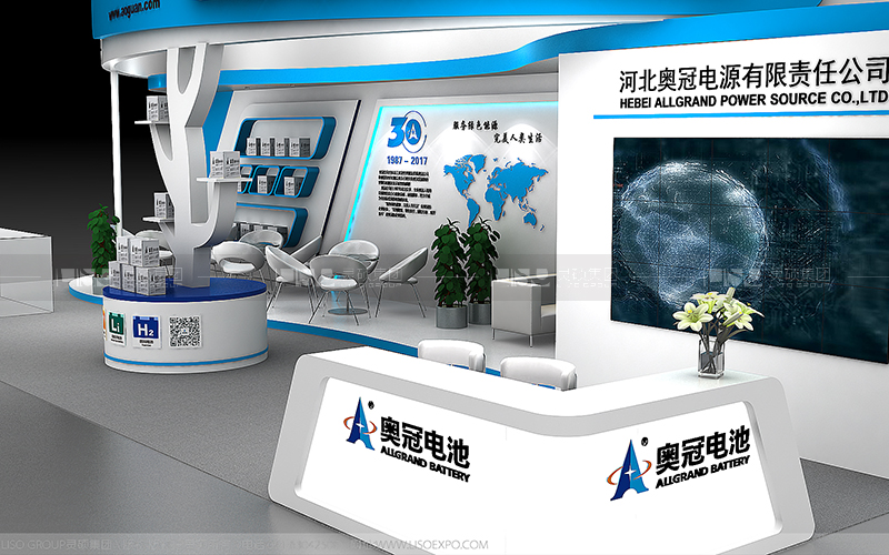 奥冠-光伏展台设计搭建案例