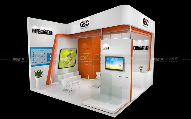 江苏绿阳-光伏展台设计搭建案例