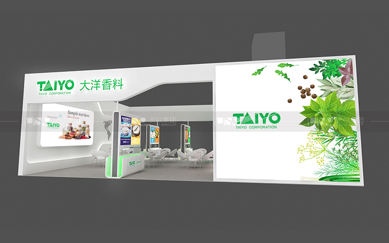 汇捷-食品添加剂展台设计搭建案例