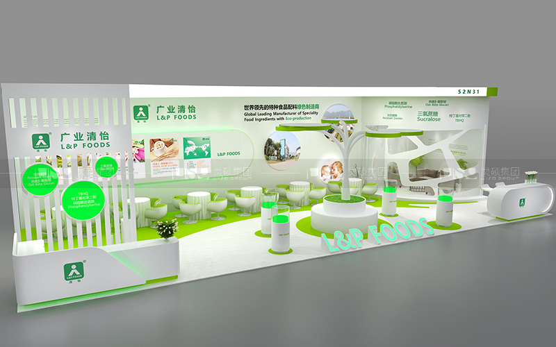 清怡-食品添加剂展台设计搭建案例