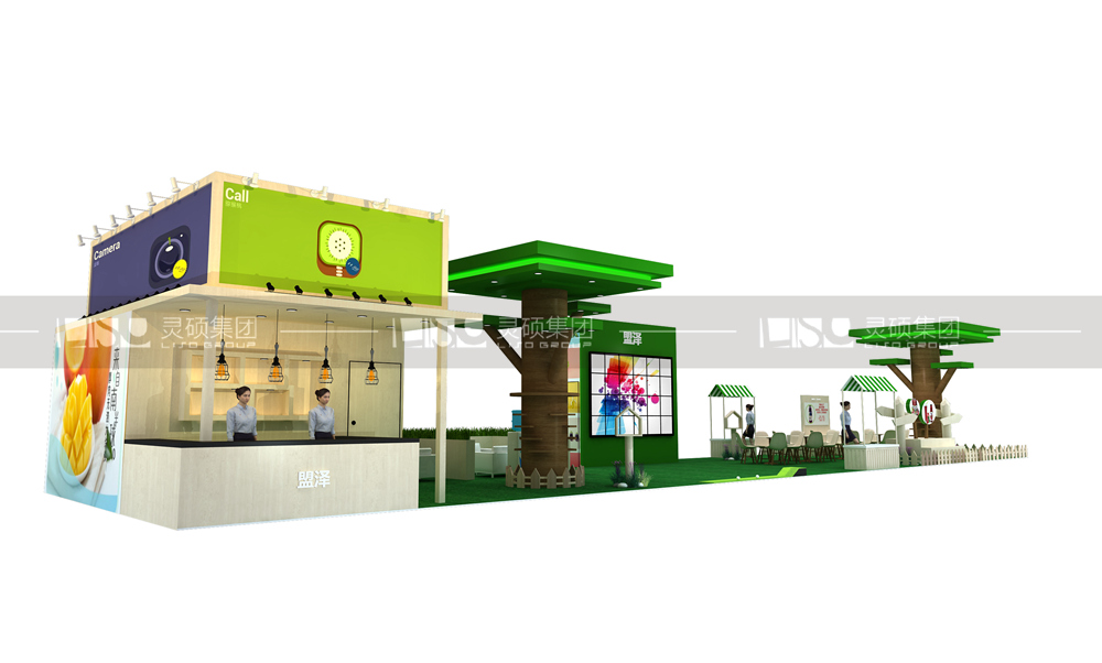 盟泽-食品添加剂展台设计搭建案例