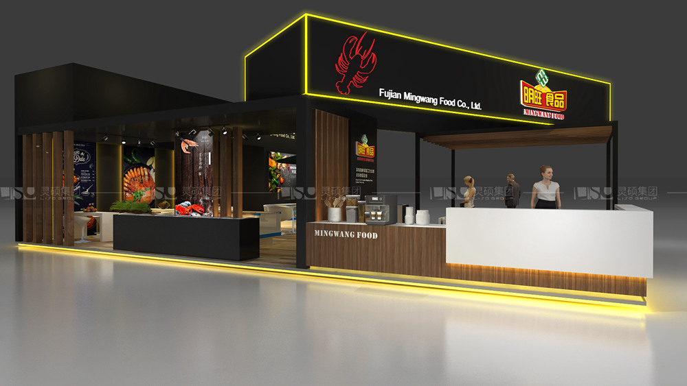 明旺-酒店用品展台设计搭建案例