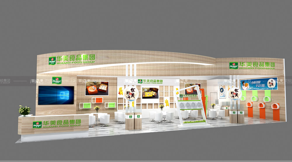 华美-焙烤展展台设计案例