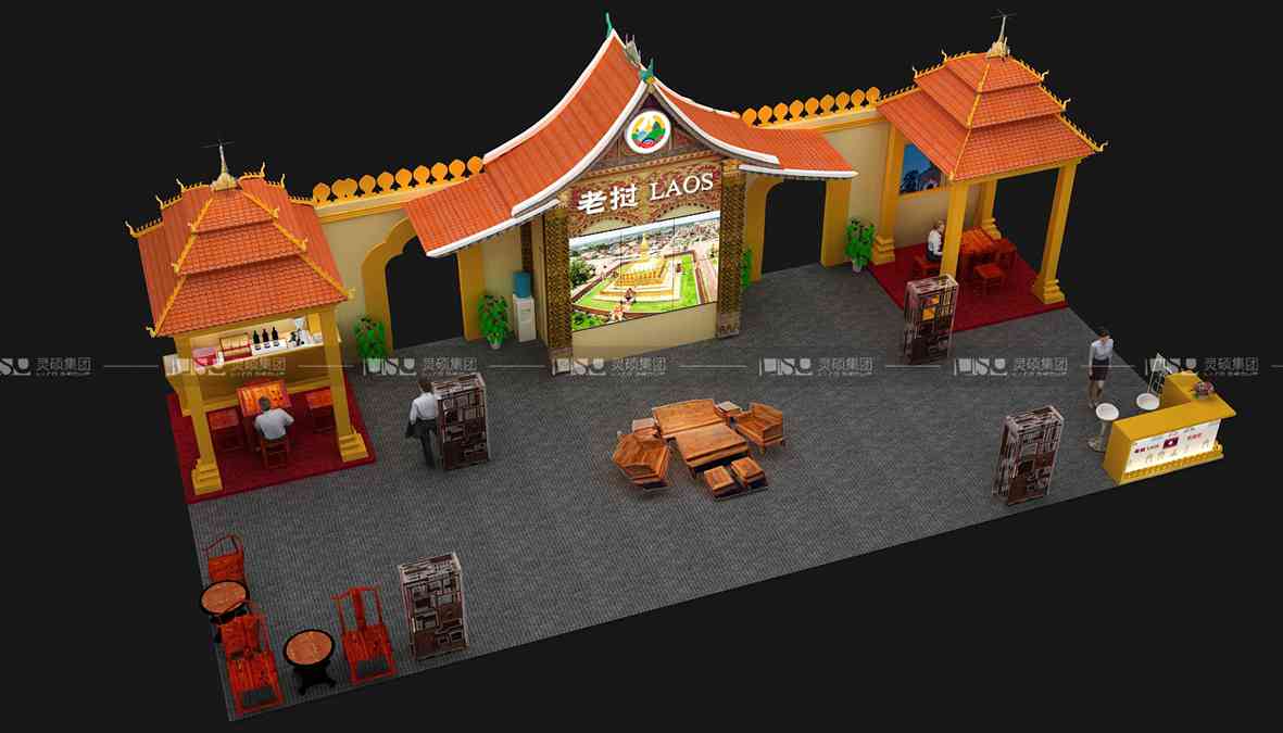 老挝-2019年上海展会展台设计案例