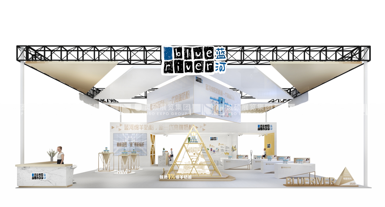 蓝河-上海展会展台设计搭建案例