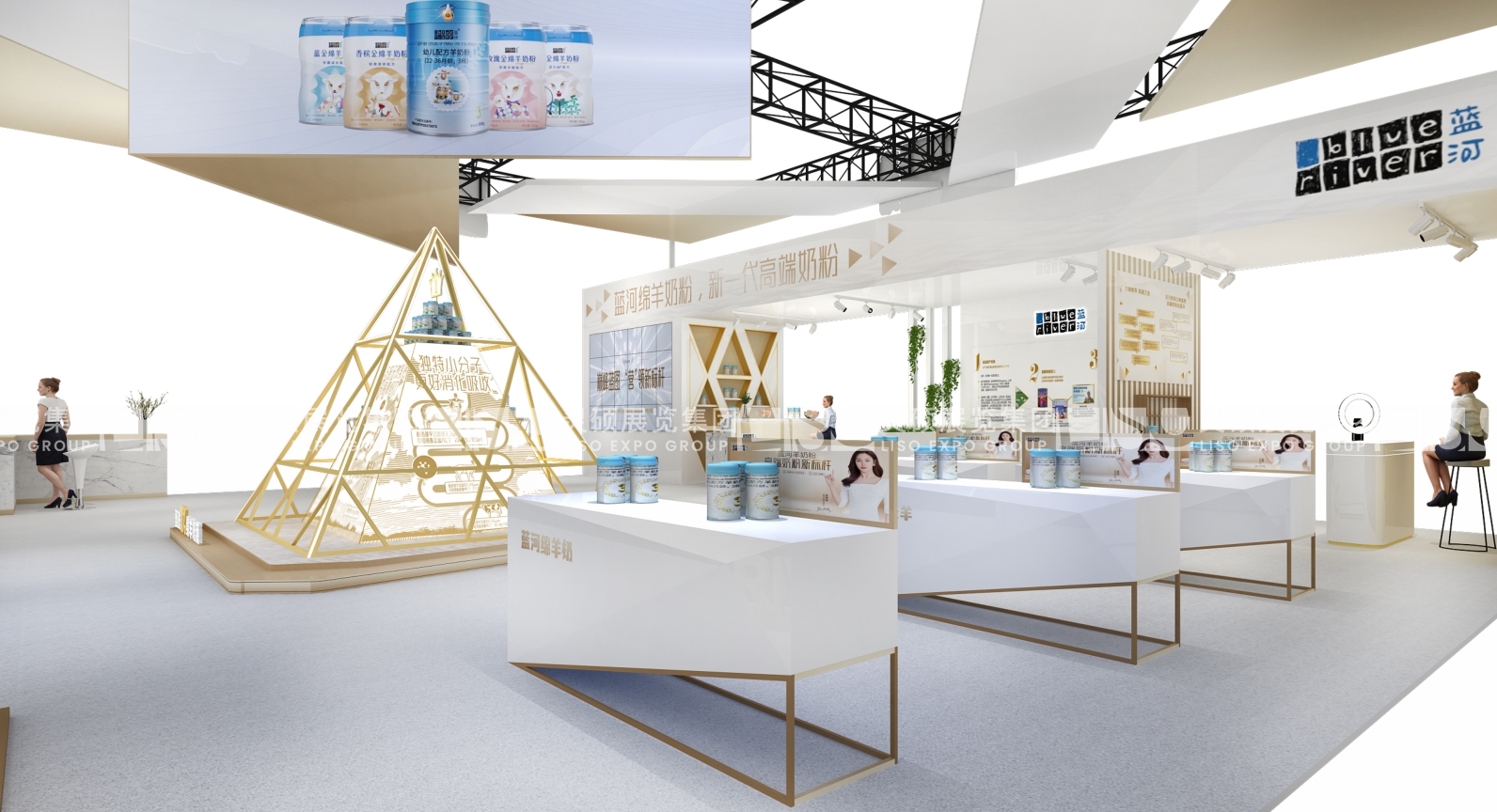 蓝河-上海展会展台设计搭建案例