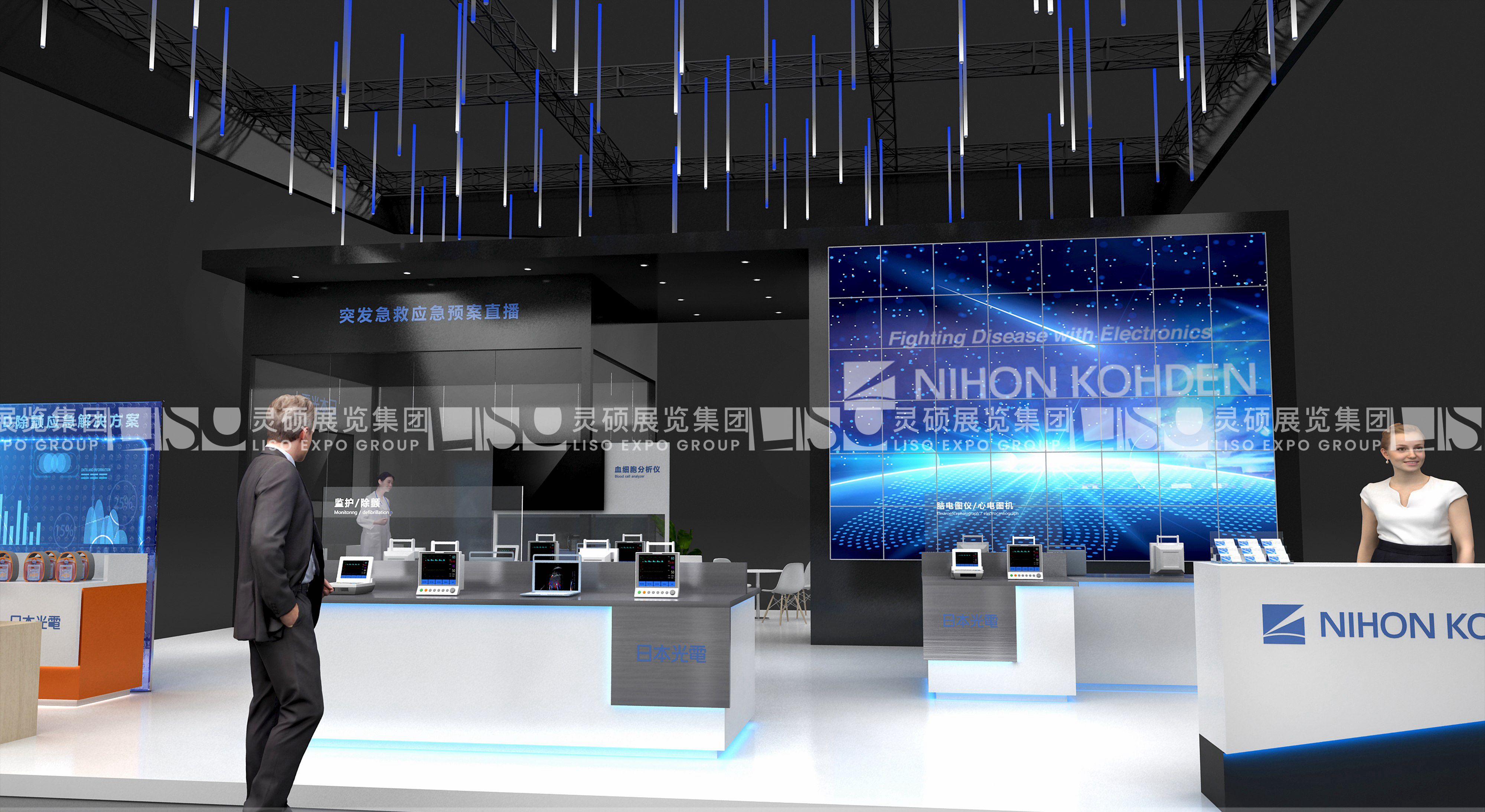 日本光电-上海展会展台设计搭建案例