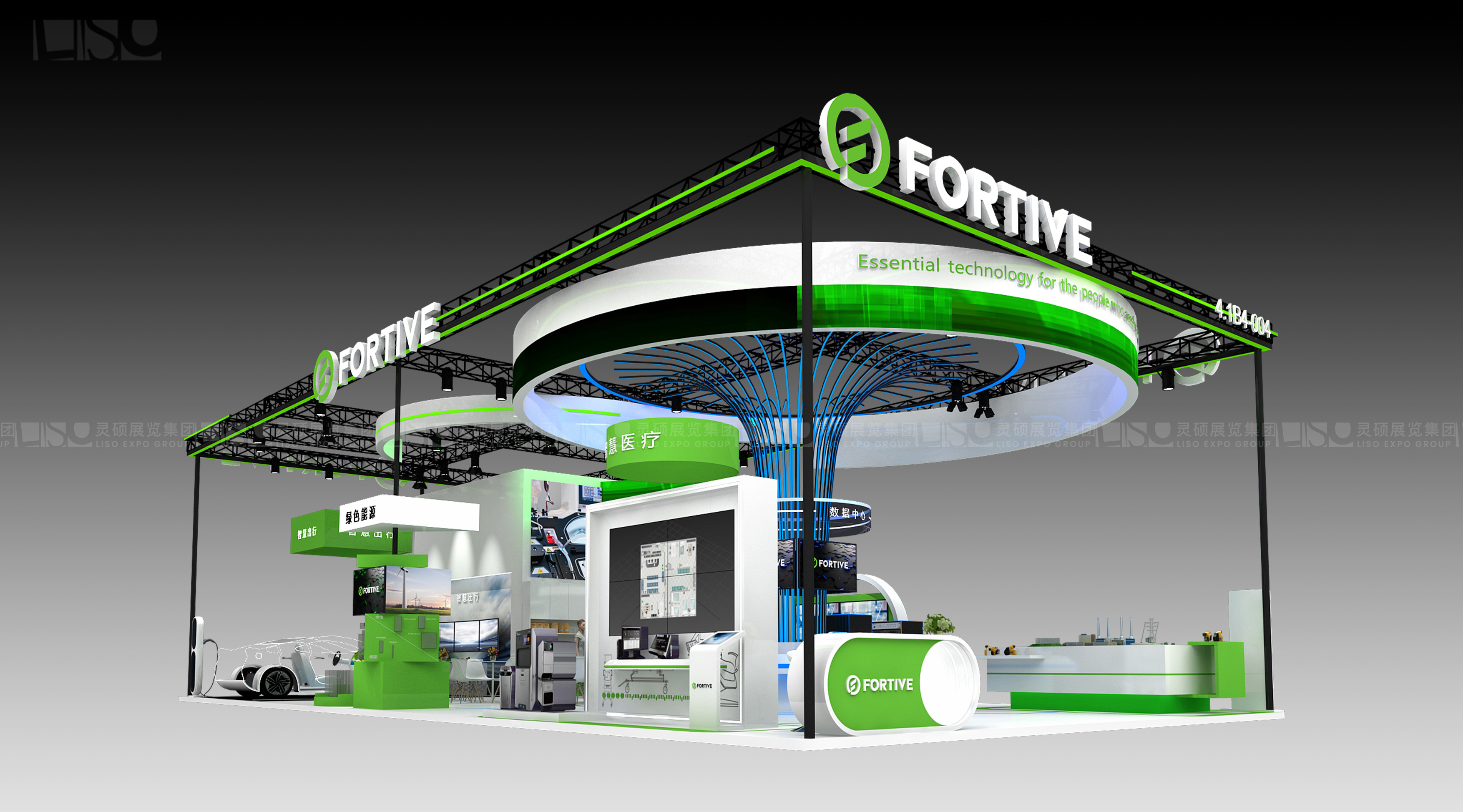 福迪威Fortive-上海展会展台设计案例