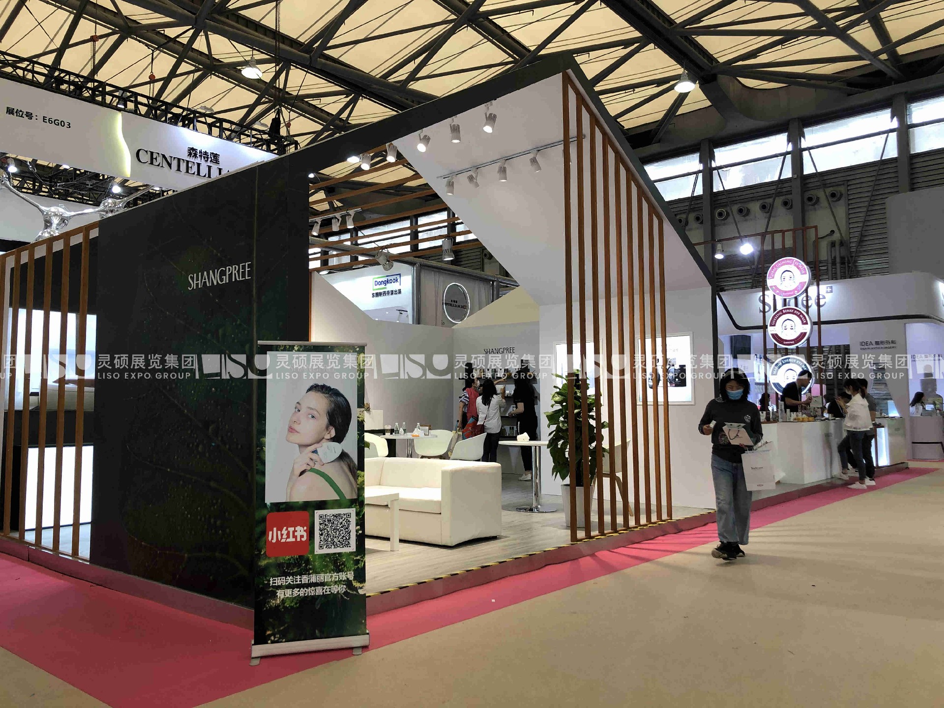 香蒲丽SHANGPREE—美博会展台设计搭建案例