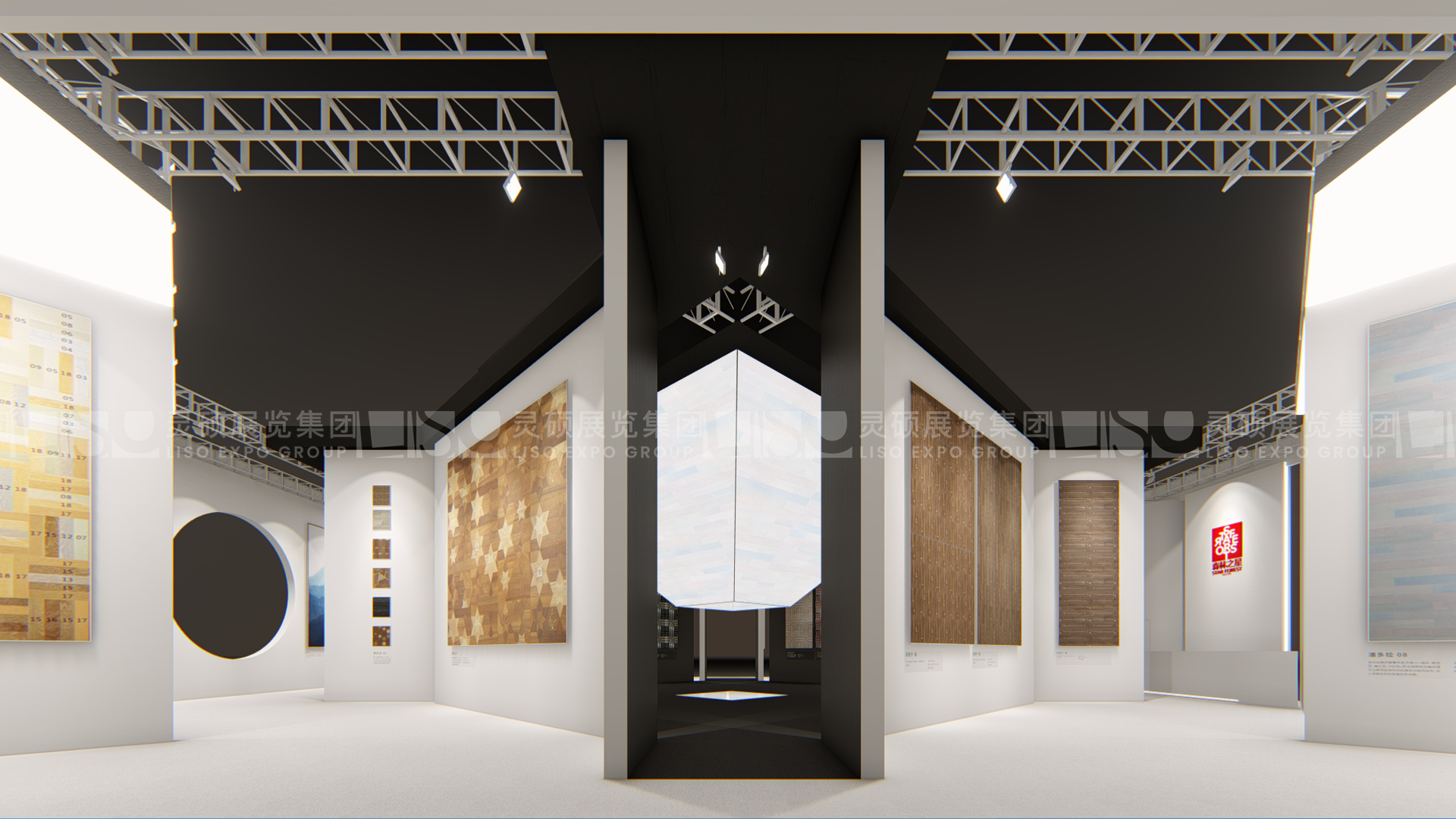 地面材料展展台设计搭建案例-森林之星