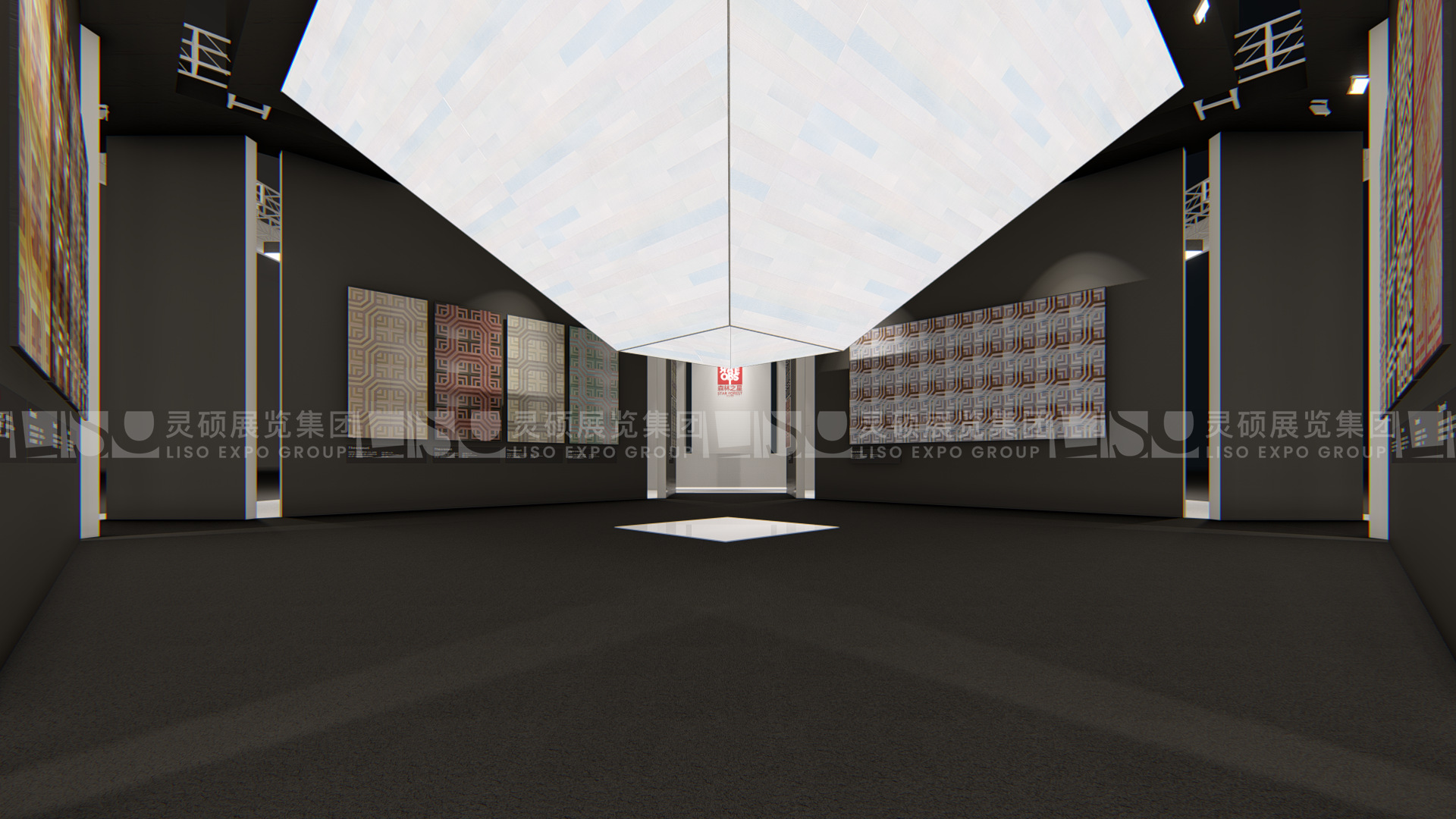 地面材料展展台设计搭建案例-森林之星