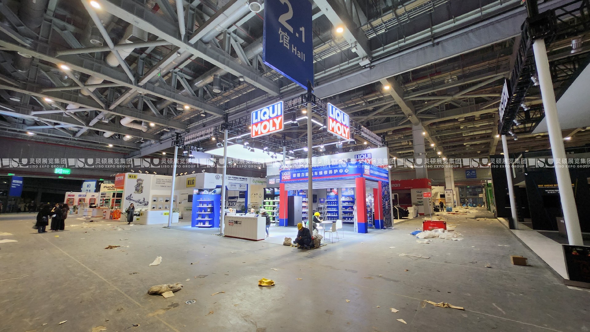 上海汽配展展台搭建案例-德国力魔