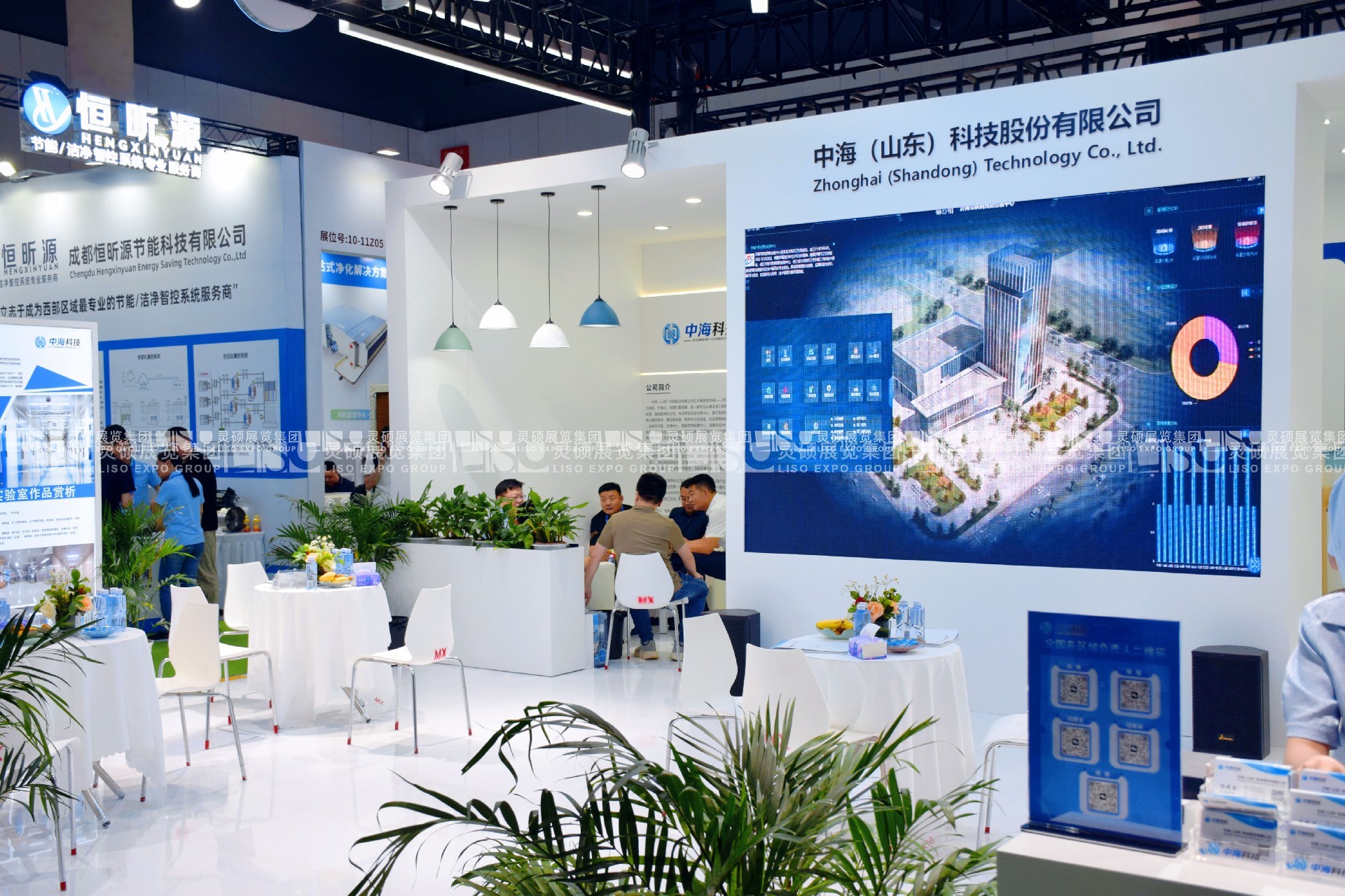 医院建设大会展台设计搭建案例-中海科技